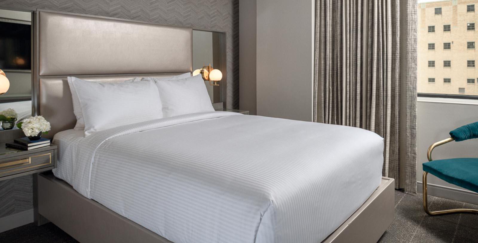 Image of guestroom Tulsa Club Hotel, Curio Collection by Hilton, 1927, Member of Historic Hotels of America, in Tulsa, Oklahoma, Location Map